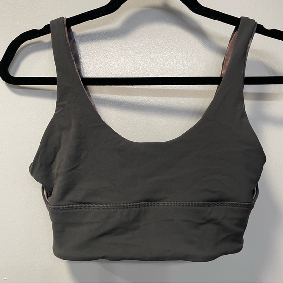 Lululemon Align Bra A/B- Diamond Dye Seashell Smokey Topaz/ Graphite Gray - Picture 3 of 6